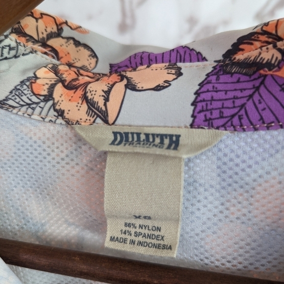 Duluth Trading Shirt Button Up Floral Size XS Women Sidewinder Gardening Print - Picture 3 of 11